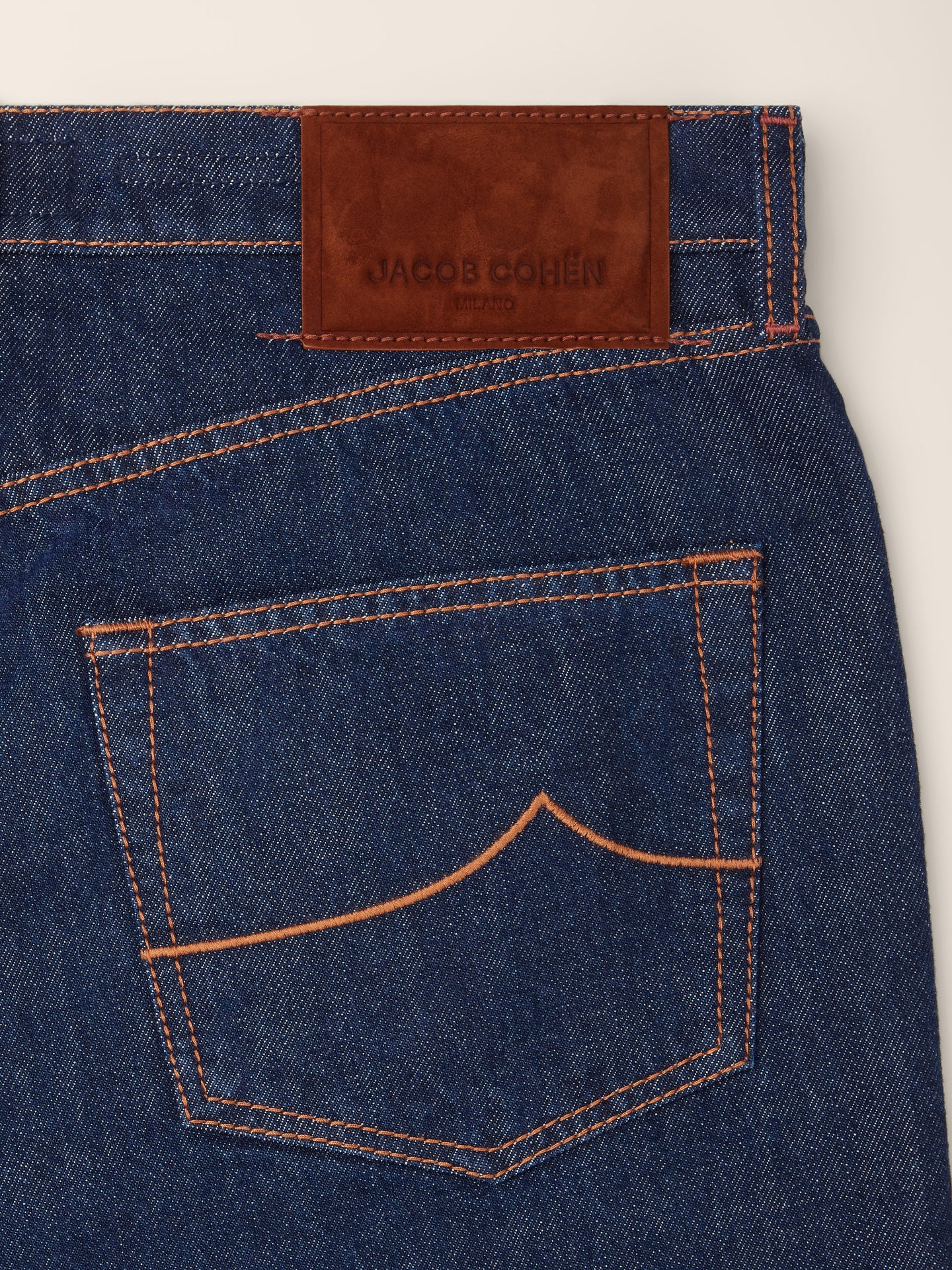 PANT 5 PKT REGULAR STRAIGHT MEDIUM RISE FIT EDO DENIM BLUE ( 12 OZ) RINSE - Image 4