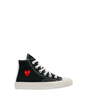 CT70 SMALL RED HEART HI TOP KIDS SHOE