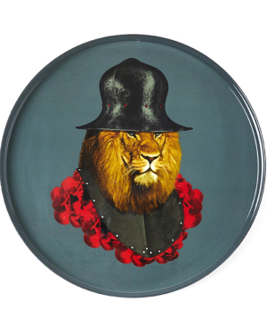 LION QUICHOTTE ROUND TRAY