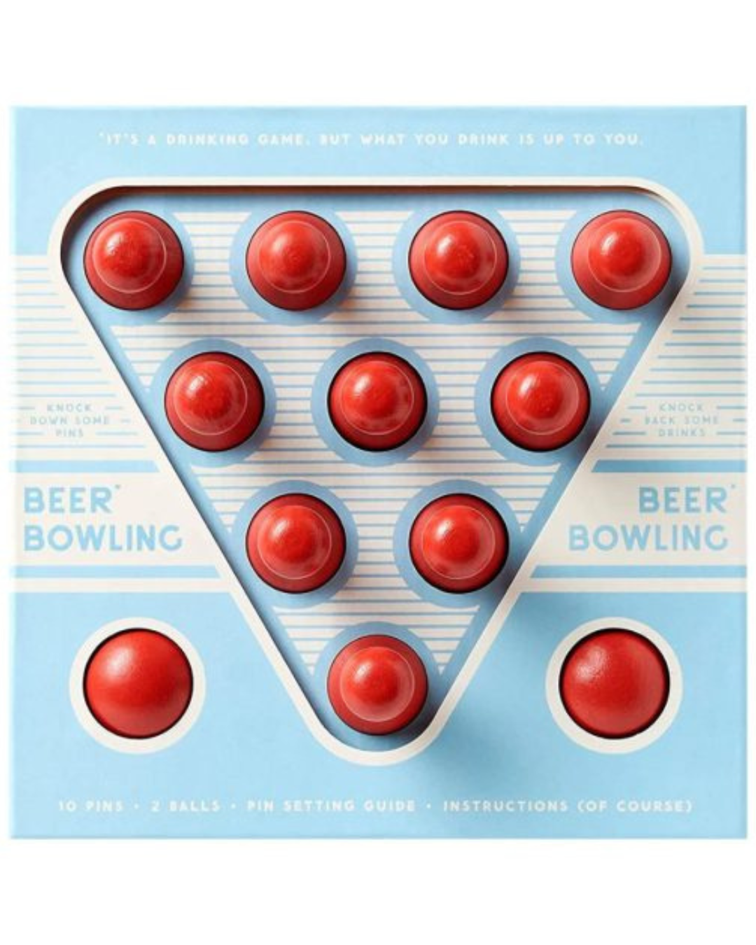 BEER BOWLING DRINKING GAME SET