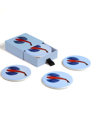 FISHKOկ SET OF 4 CERAMIC COASTERS