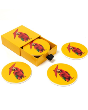 ARAPLUIE SET OF 4 CERAMIC COASTERS