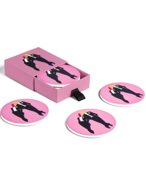 KETCH & MOUT SET OF 4 CERAMIC COASTERS