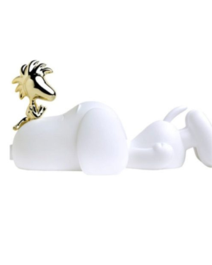 SNOOPY & WOODSTOCK BLANC MAT & CHROMEOR - 33 CM