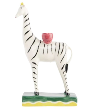 CANDLEHOLDER 18 X 9 X 33 CM - SOPHIE STRIPES GIRAﬀE