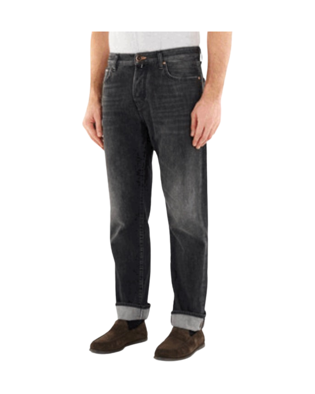 PANT 5 PKT REGULAR STRAIGHT MEDIUM RISE FIT EDO DENIM BLACK STRETCH (11,00 oz) VINTAGE