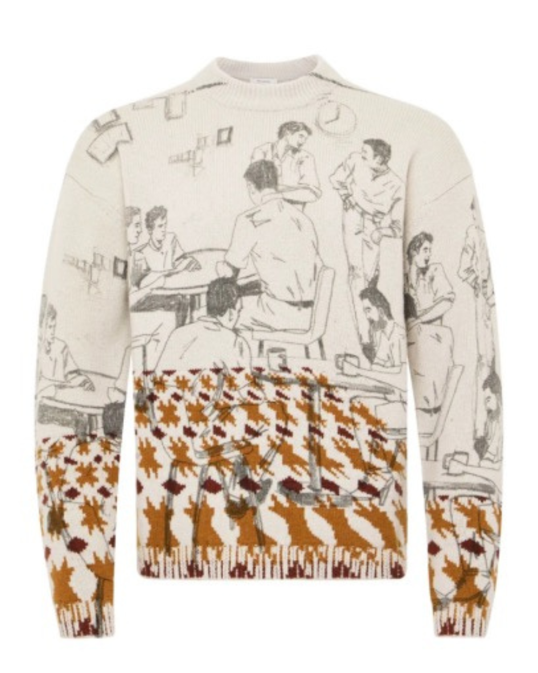 PRINT JACQUARD JUMPER