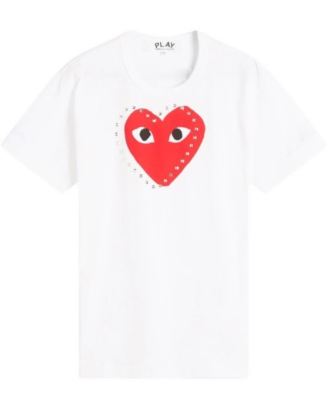 U T-SHIRT PRINT RED X BLACK X STUDS