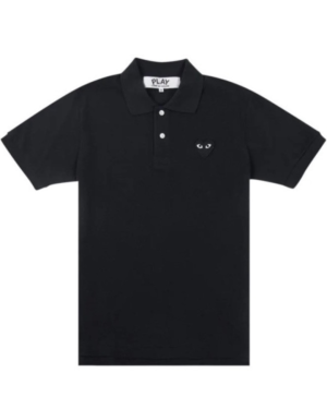 U T-SHIRT BLACK EMBLEM KNIT