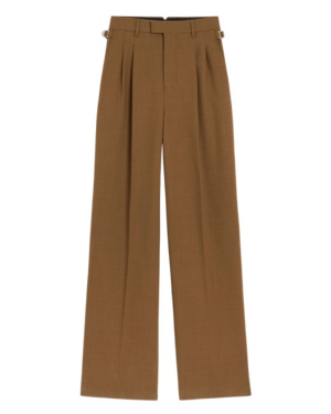HIGH WAIST WIDE TROUSERS WITH TABS