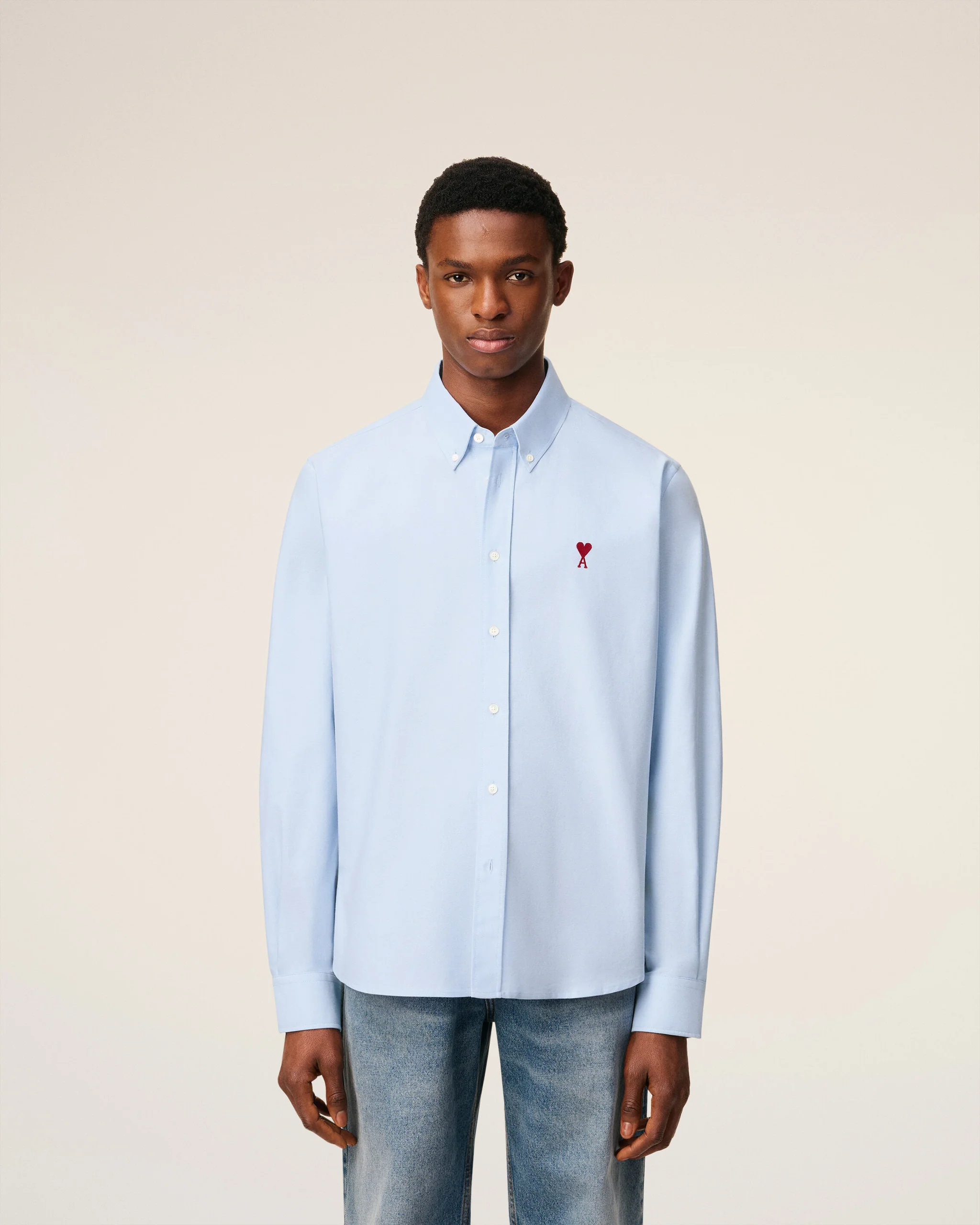 CLASSIC LONG SLEEVE SHIRT BUTTON DOWN COLLAR WITH EMBROIDERED ADC - Image 2