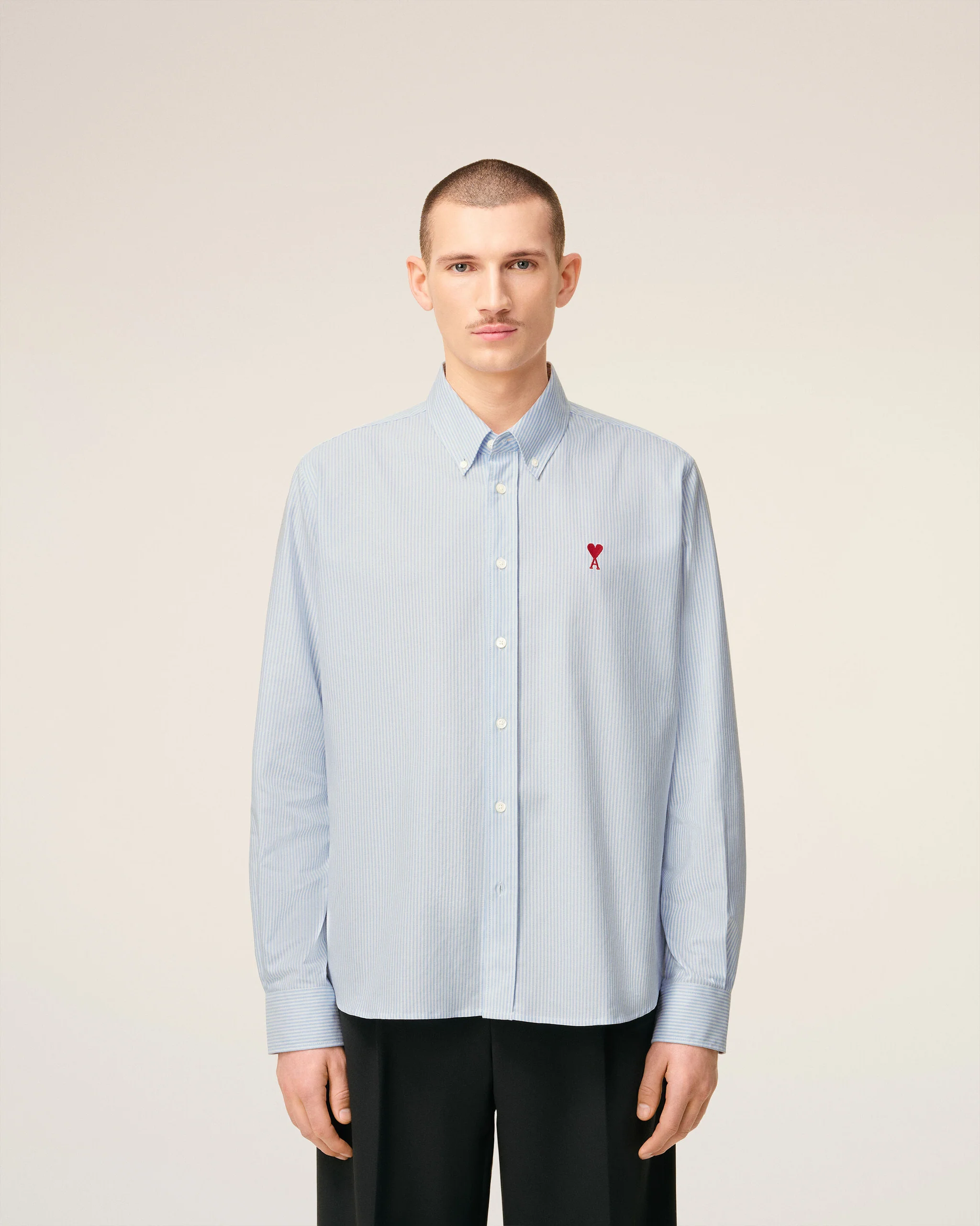 CLASSIC LONG SLEEVE SHIRT BUTTON DOWN COLLAR WITH EMBROIDERED ADC - Image 6