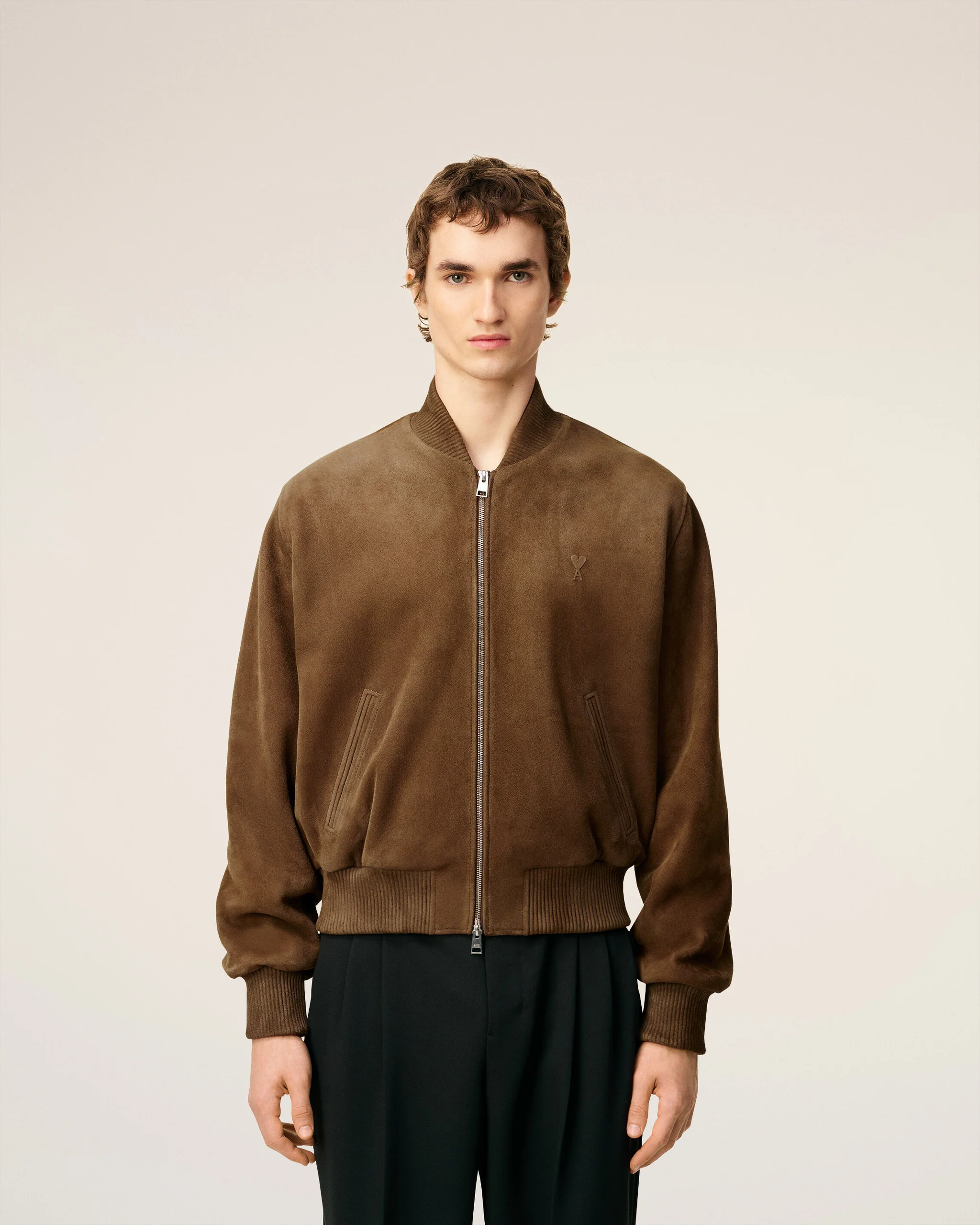 ZIPPED JACKET WITH EMBOSSED AMI DE COEUR - Image 2