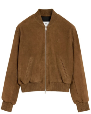 ZIPPED JACKET WITH EMBOSSED AMI DE COEUR