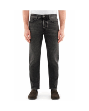 PANT 5 PKT CROPPED REGULAR MEDIUM RISE TAPERED LEG JUDE DENIM BLACK (12 OZ ) VINTAGE