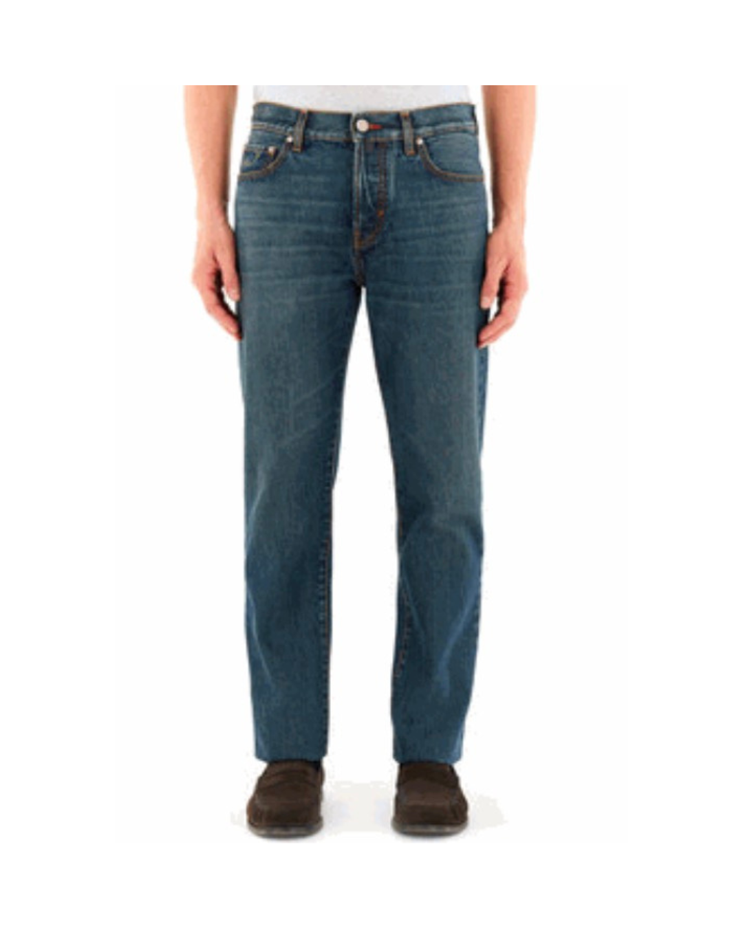 PANT 5 PKT REGULAR STRAIGHT MEDIUM RISE FIT EDO DENIM BLUE ( 14 OZ ) VINTAGE