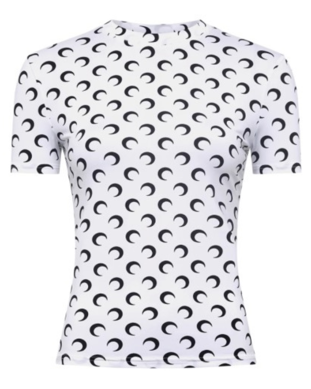 MOON PRINTED JERSEY LS CREWNECK TOP