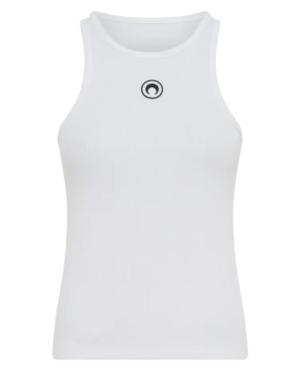 MOON LOGO RIBBED JERSEY TANK TOP