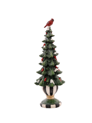 50,80cm Polyresin Tree Decoration w/ Lights