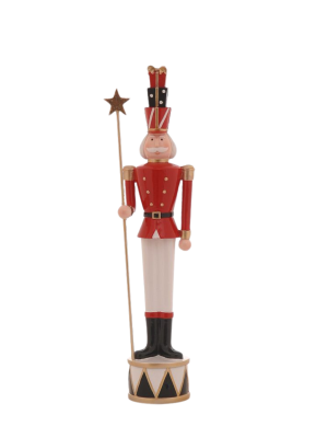 46cm Polyresin Standing Soldier w/ Star