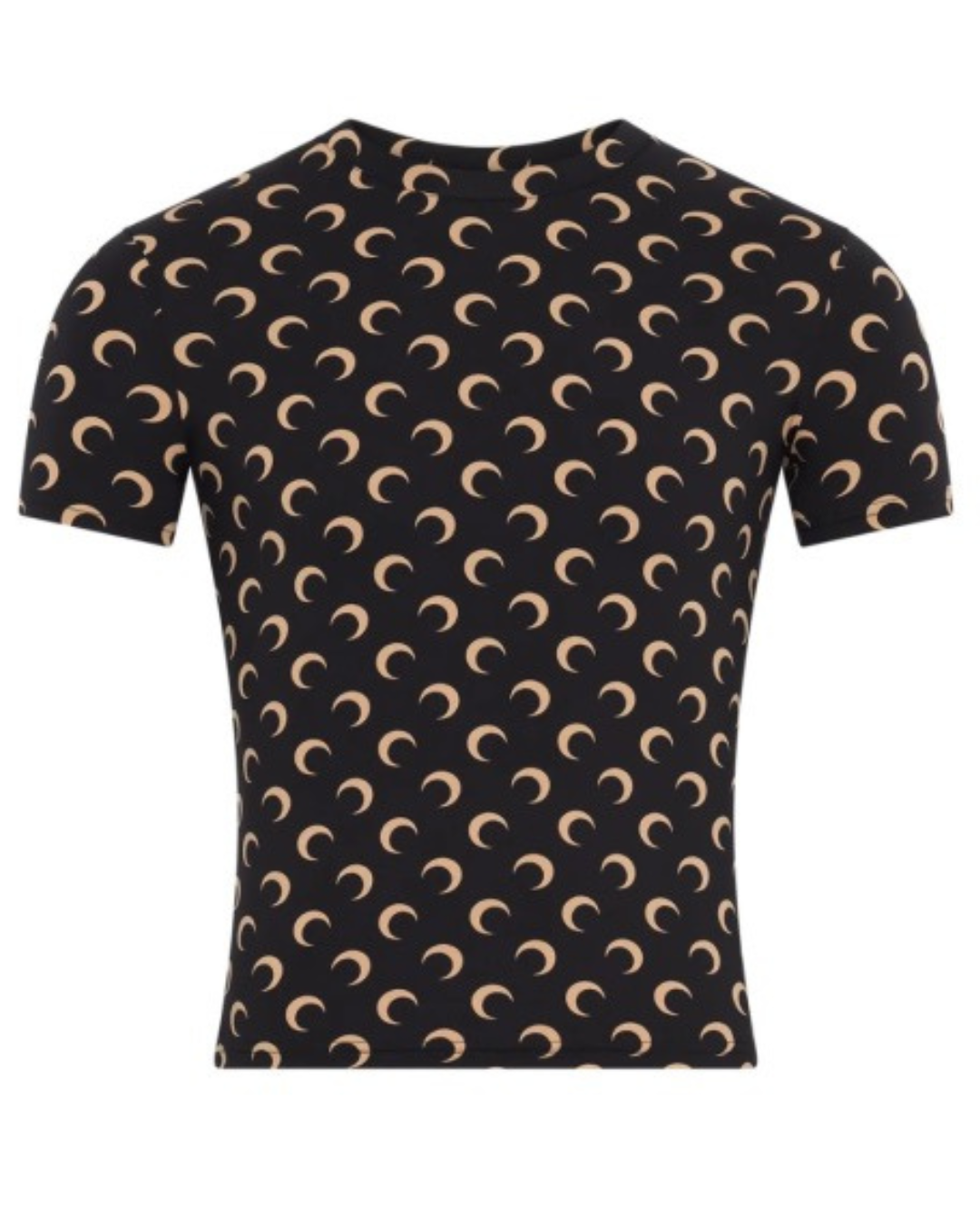 MOON PRINTED JERSEY LS CREWNECK TOP