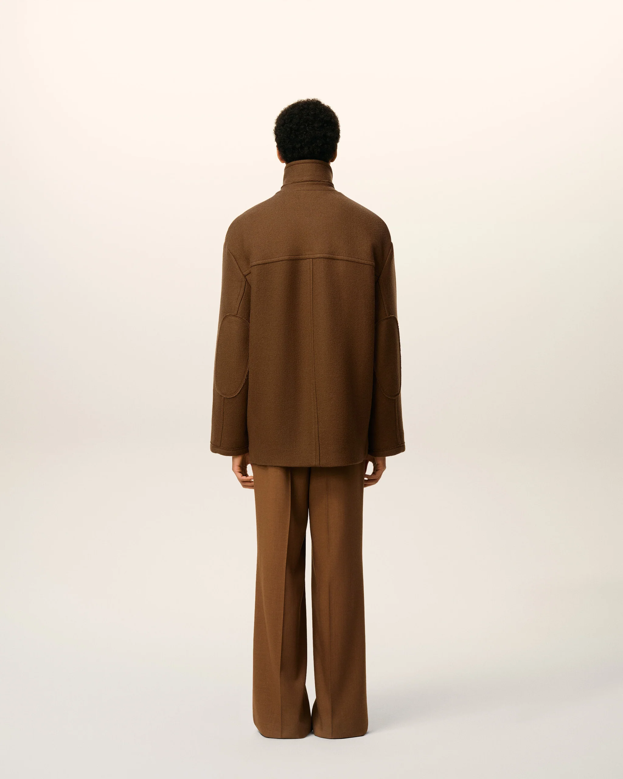 PEA COAT WITH HIGH COLLAR - Image 3