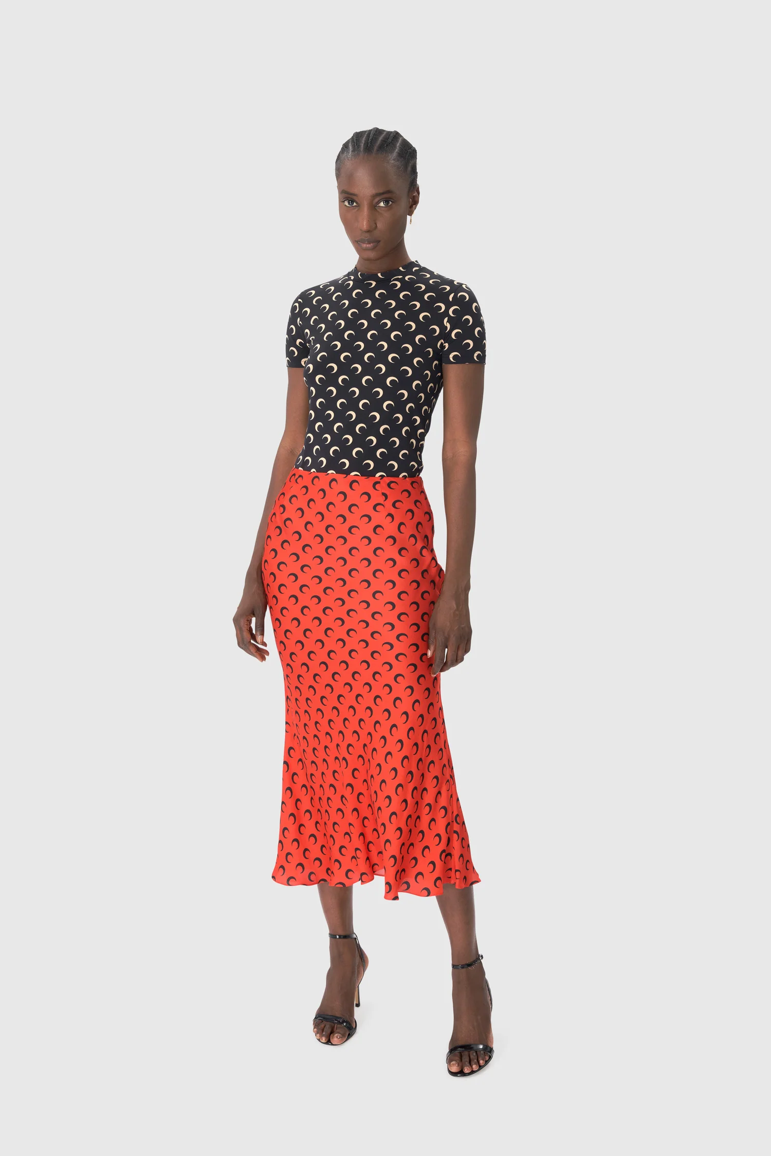 MOON PRINTED JERSEY LS CREWNECK TOP - Image 2