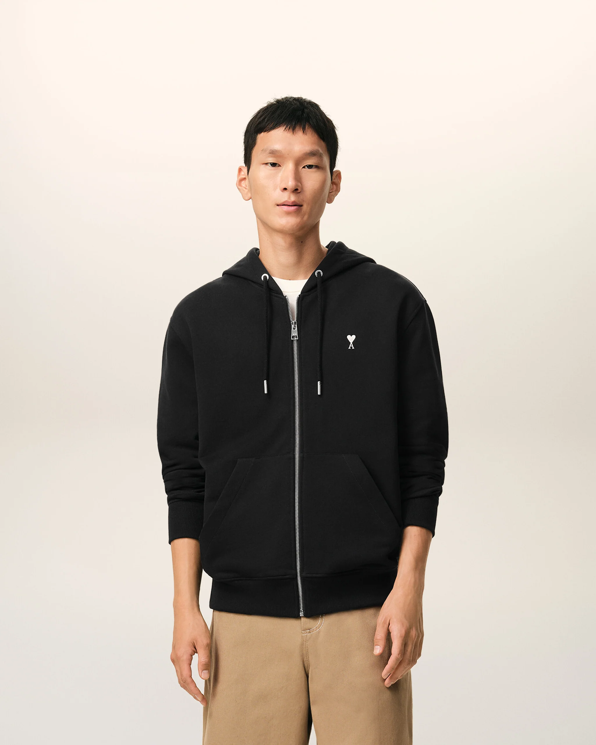 HOODIE WITH CONTRASTED AMI DE COEUR - Image 2