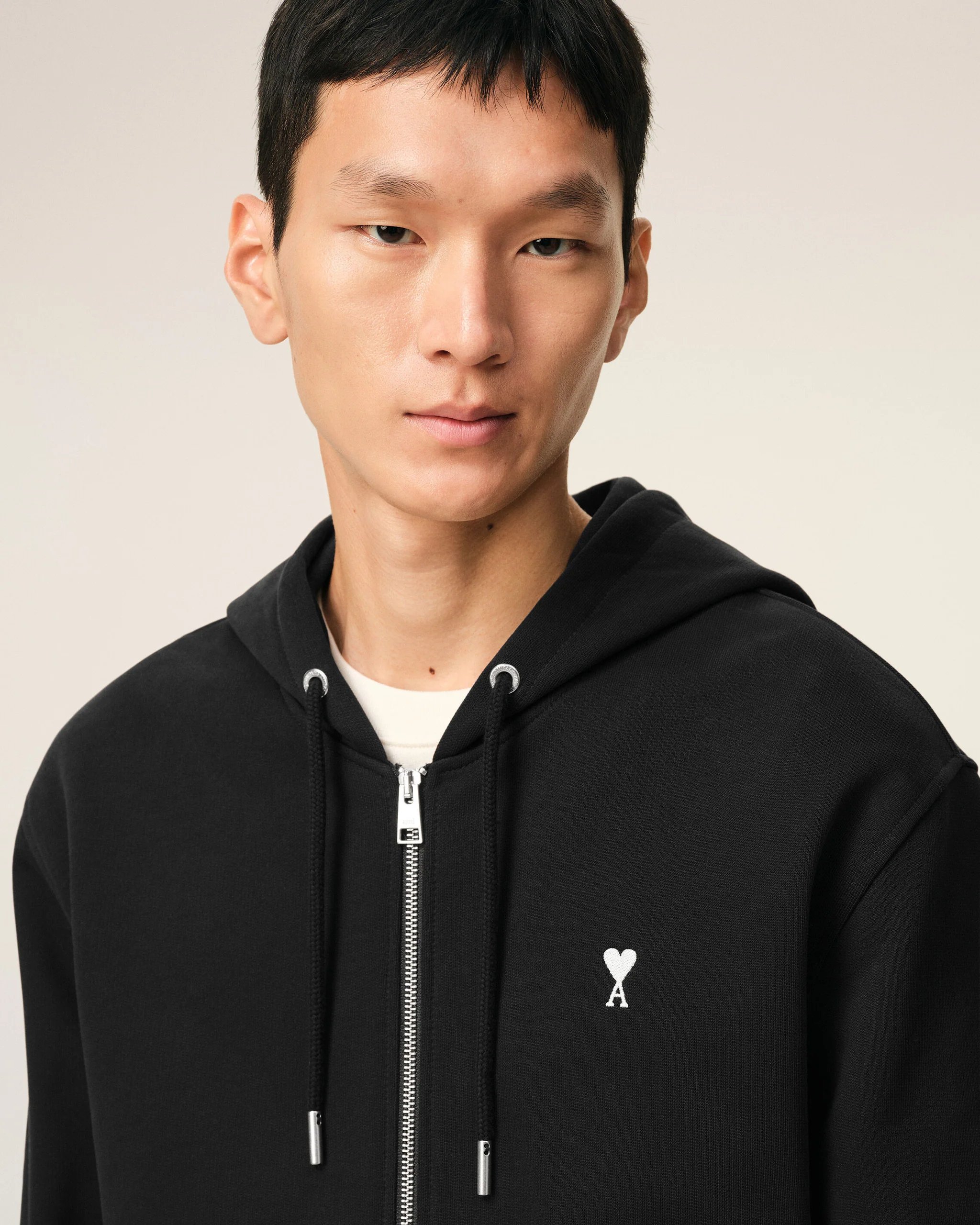 HOODIE WITH CONTRASTED AMI DE COEUR - Image 3
