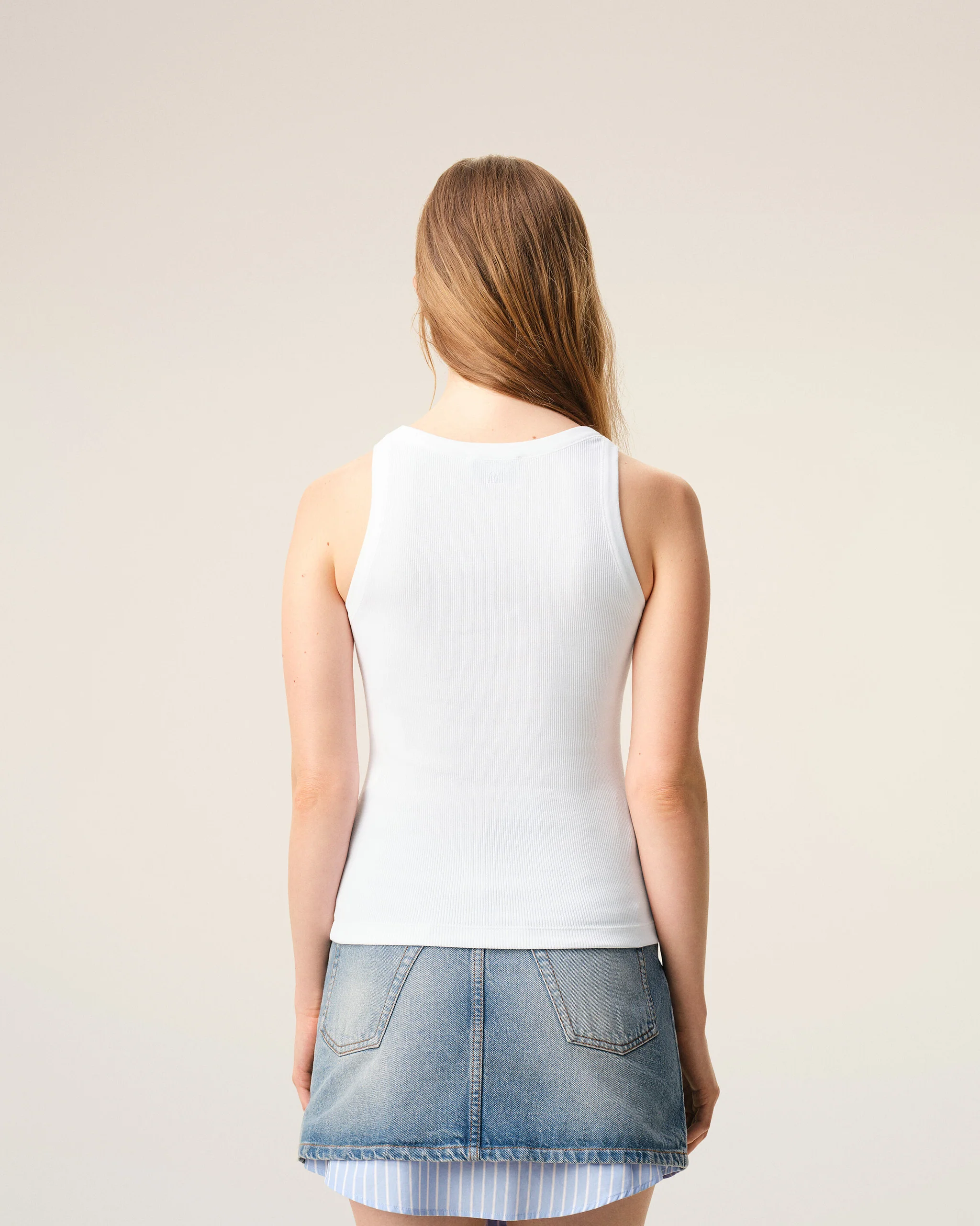 TANK TOP WITH CONTRASTED AMI DE COEUR - Image 5