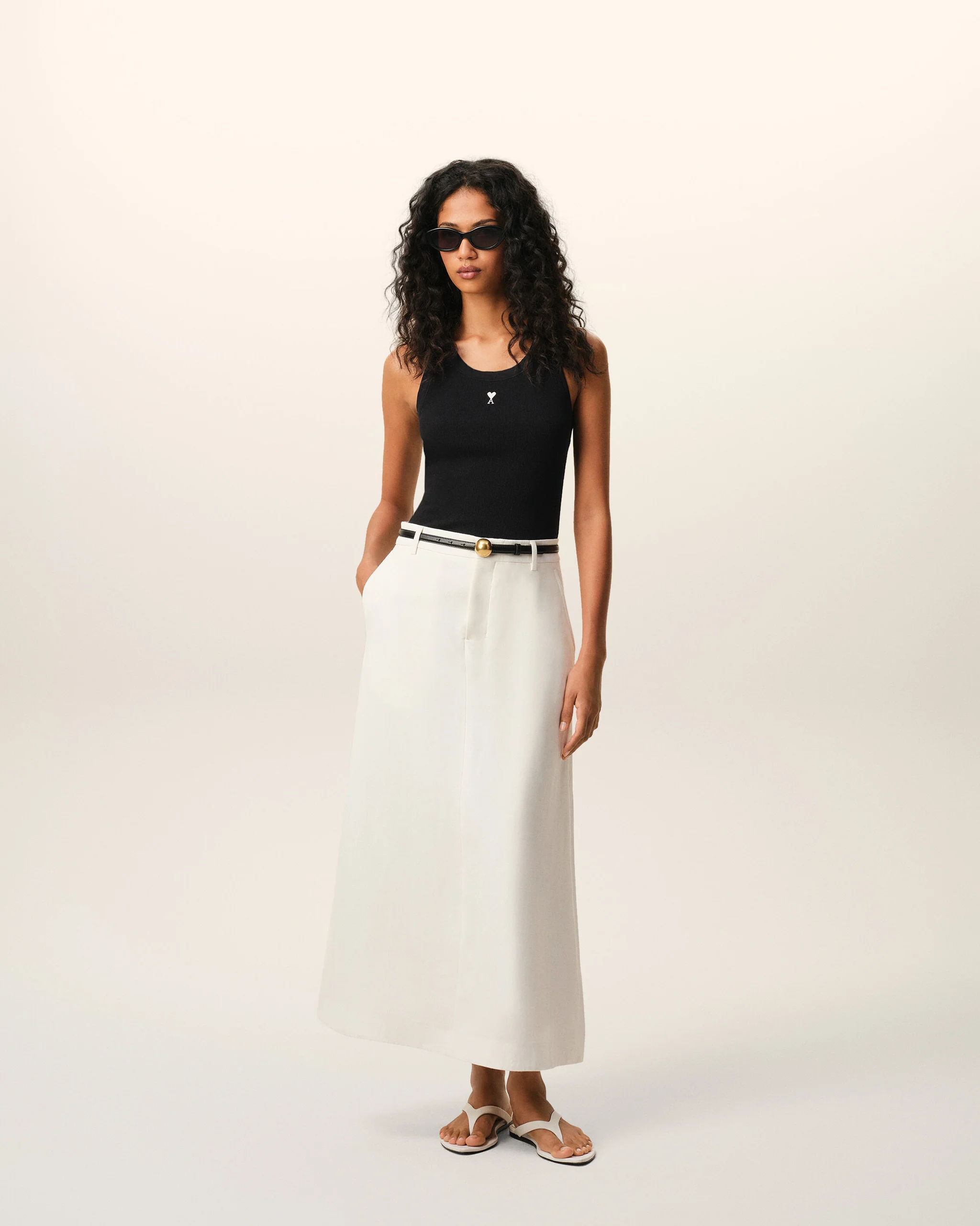 TANK TOP WITH CONTRASTED AMI DE COEUR - Image 2
