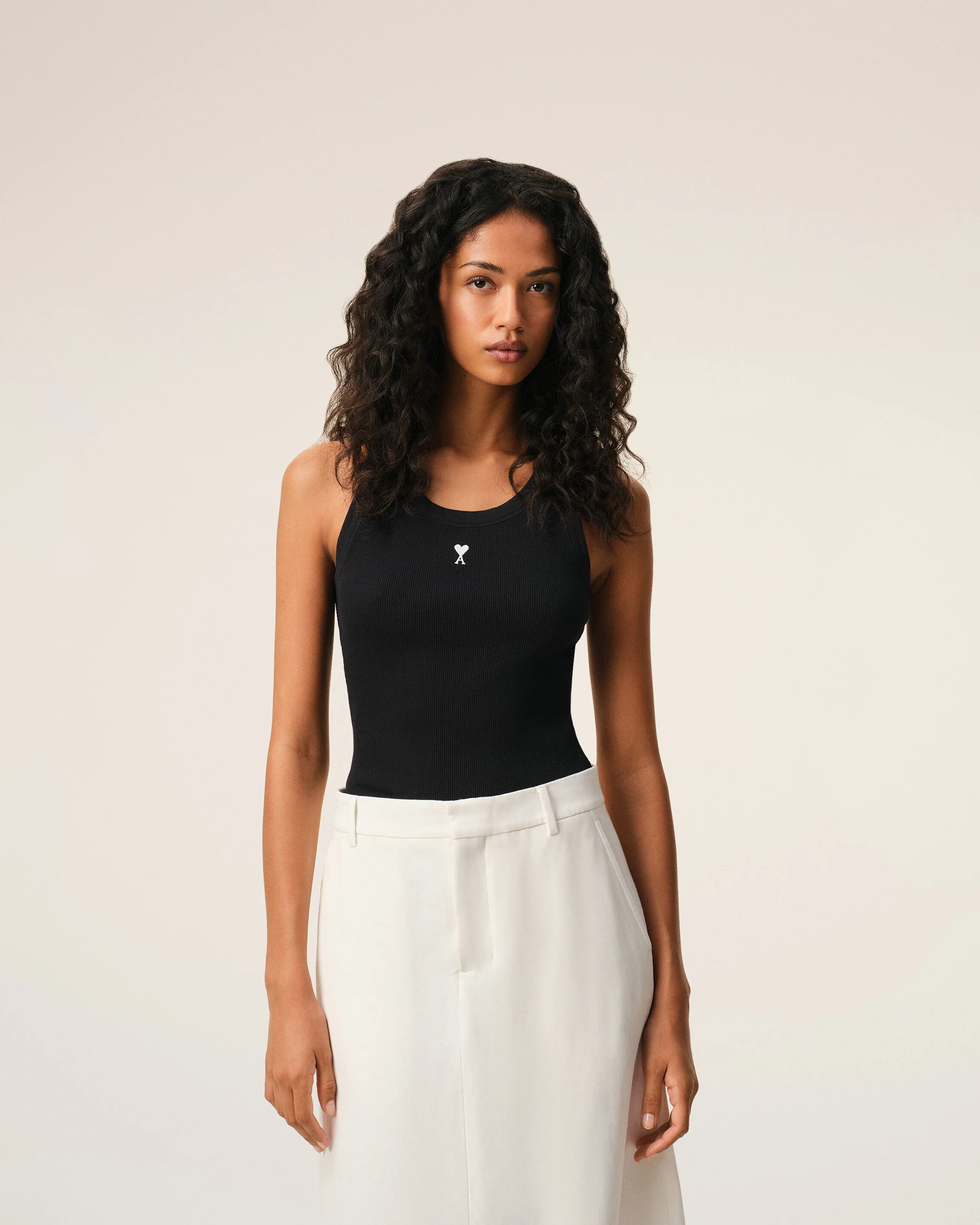 TANK TOP WITH CONTRASTED AMI DE COEUR - Image 3