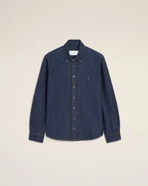 CONTRASTED AMI DE COEUR SHIRT