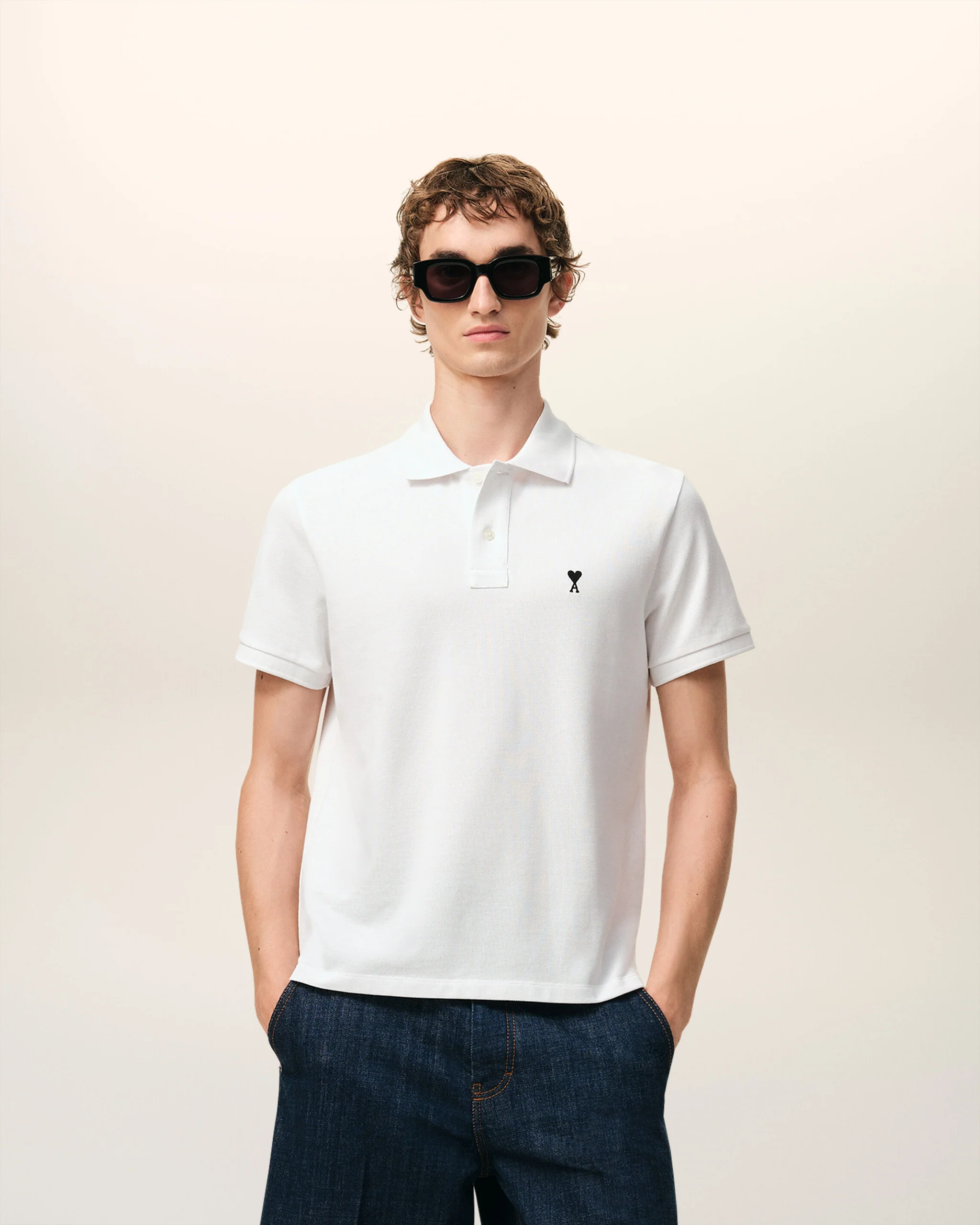 POLO WITH CONTRASTED AMI DE COEUR - Image 2
