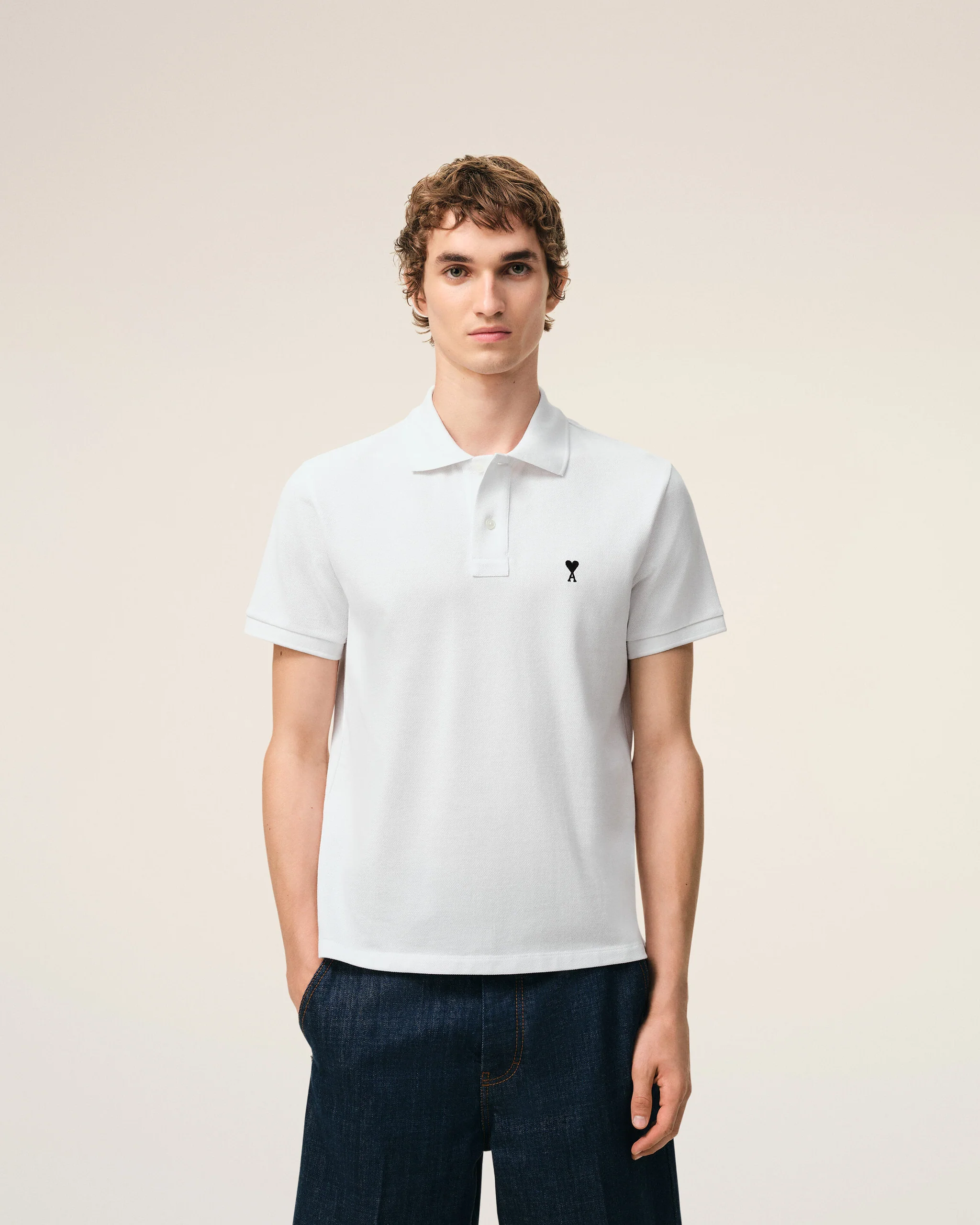 POLO WITH CONTRASTED AMI DE COEUR - Image 3