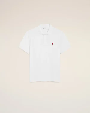POLO WITH RED AMI DE COEUR