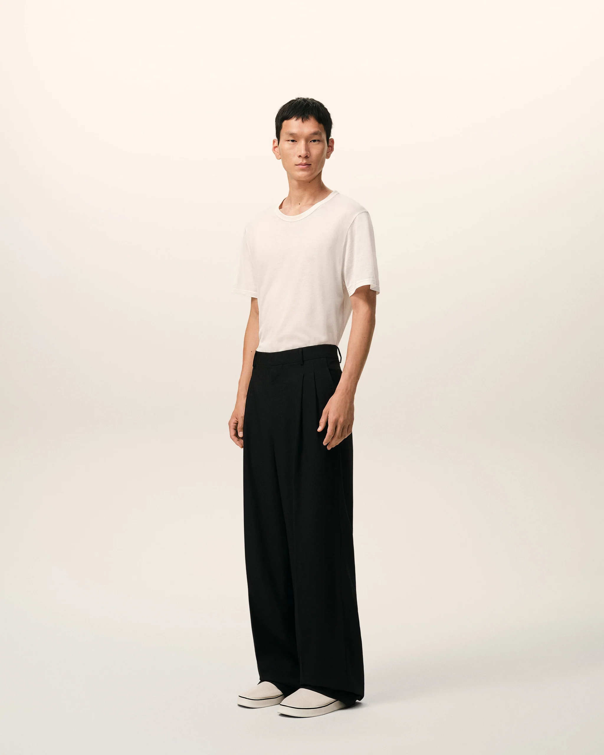 LOW WAIST WIDE TROUSERS WITH TWO PLEATS - Image 6