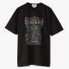 Black T-shirt featuring a detailed graphic with a winged guitar and the word SCORPIONS across the chest.