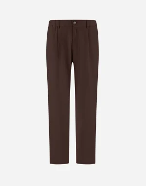 COTTON GABARDINE STRETCH CARGO PANTS, REGULAR FIT