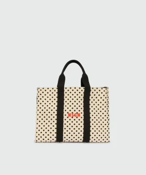 PRINTED CANVAS HORIZONTAL TOTE